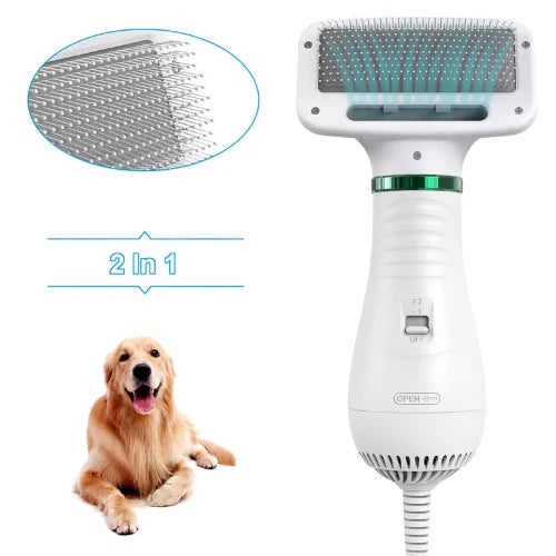 Pet Comb™ - Cepillo Secador para Mascotas 2 en 1