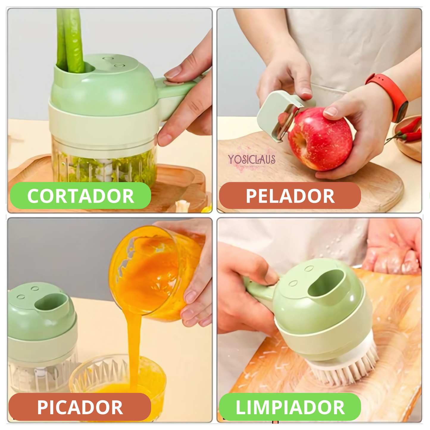 FoodChopper™ - Picadora Eléctrica 3 En 1 Portátil