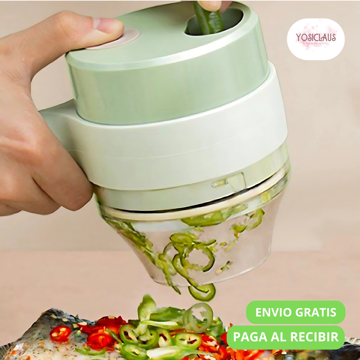 FoodChopper™ - Picadora Eléctrica 3 En 1 Portátil