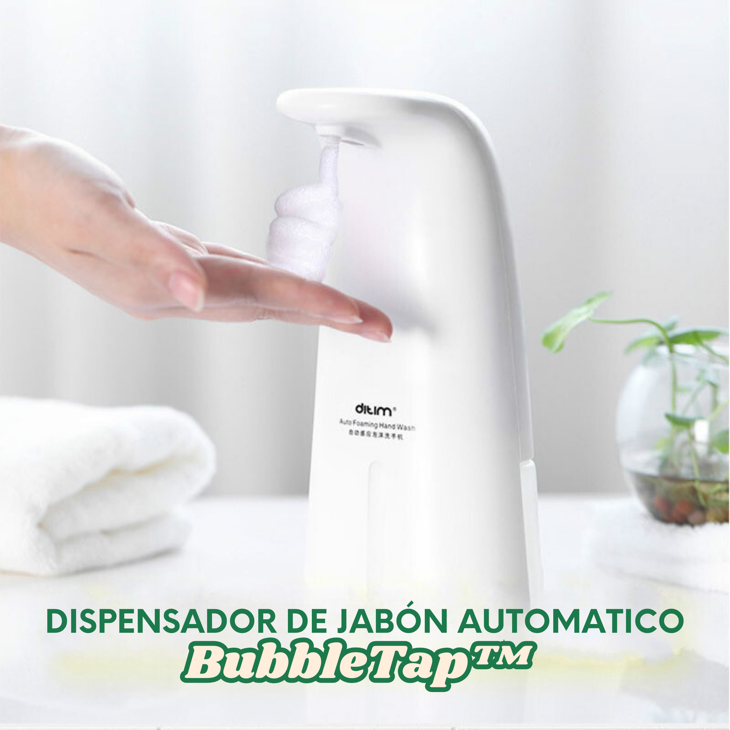 BubbleTap™ - Dispensador de Jabón Automático