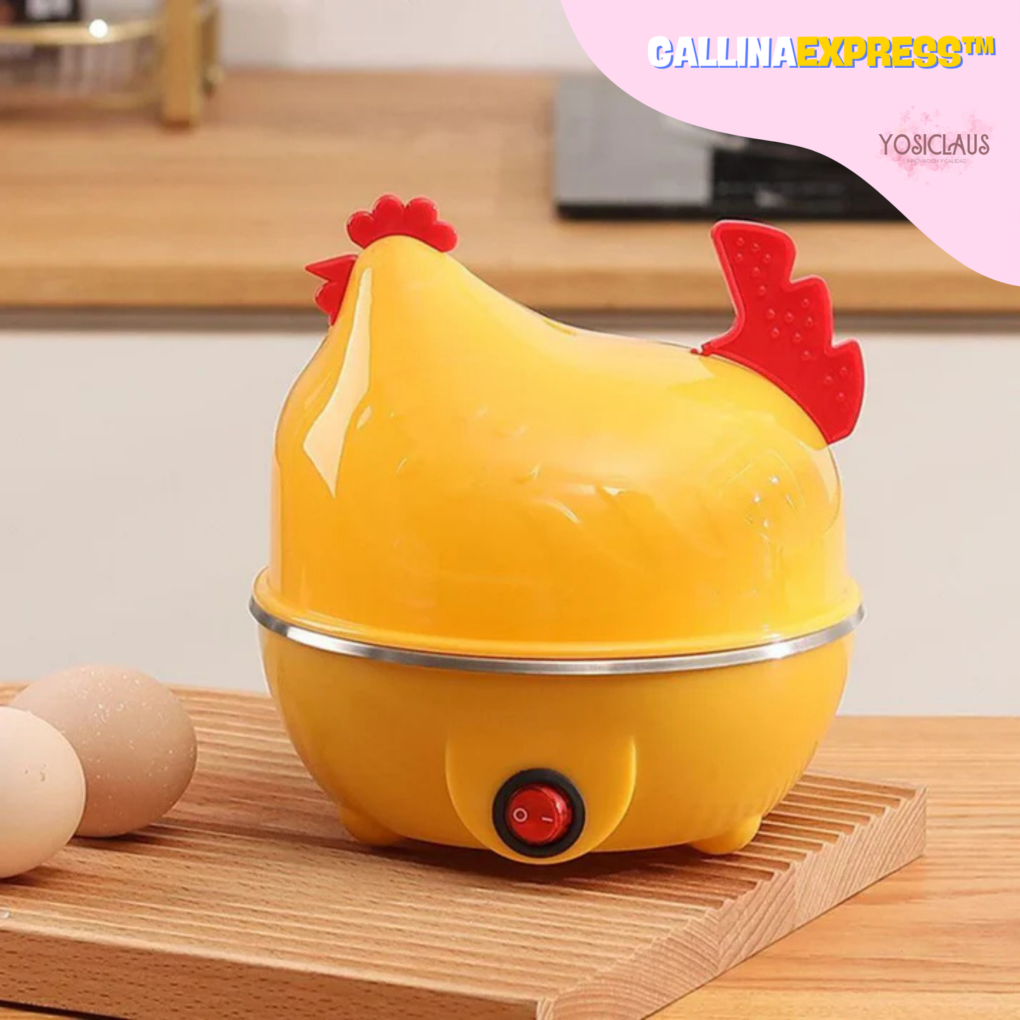 Gallina Express™ - Hervidor de Huevos Eléctrico