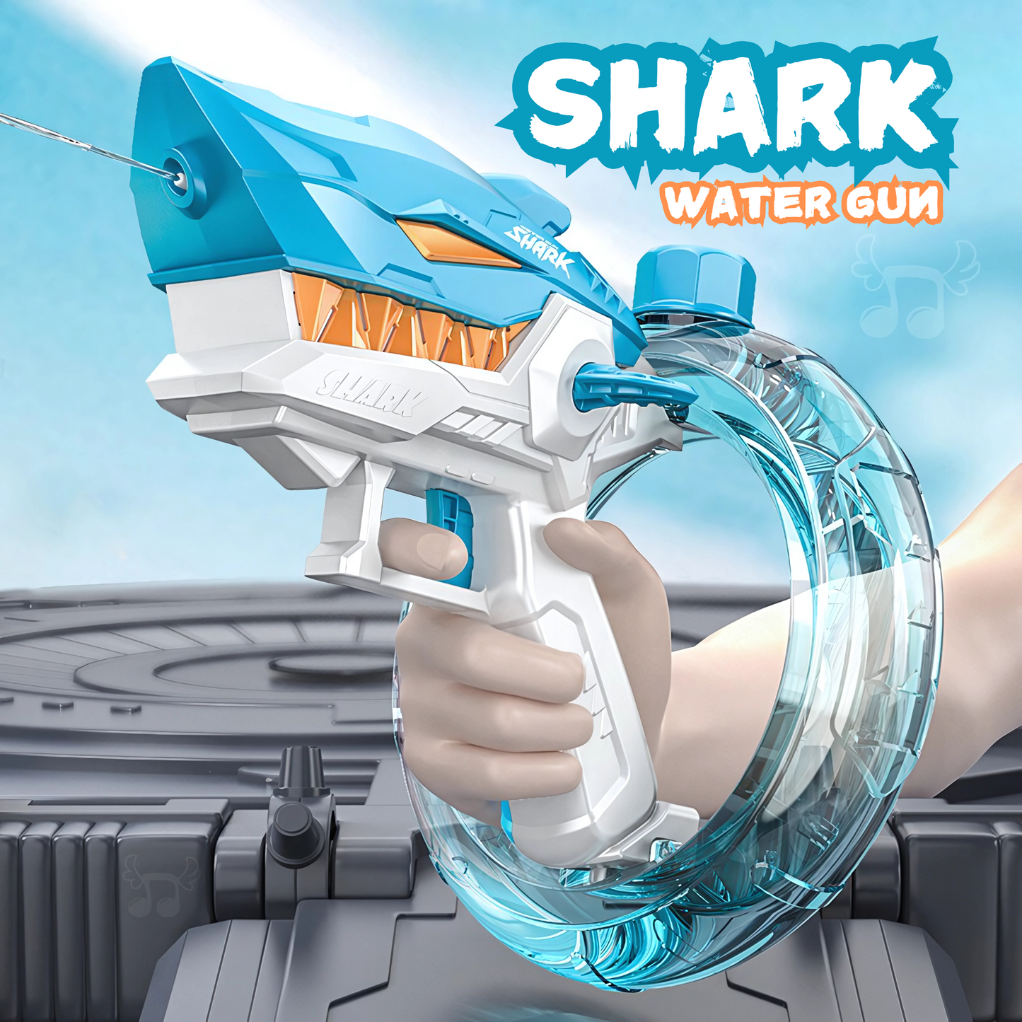 SharkWaterGun™ - Pistola de Agua Eléctrica